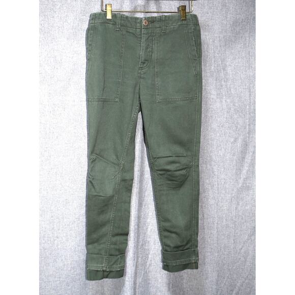 Le Superbe Women’s Utility Carpenter Pants Olive Green Size 0 Made in USA - Picture 1 of 3